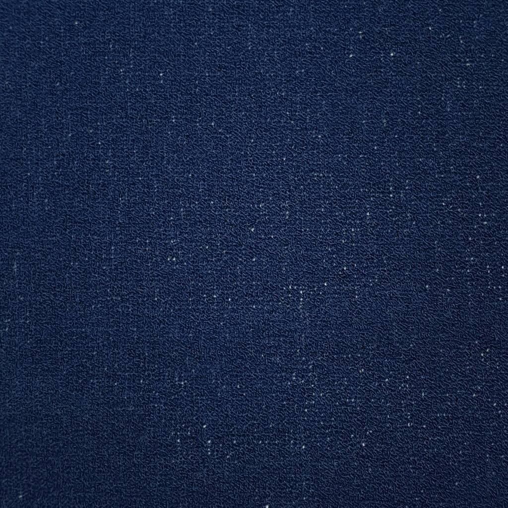 Time Polyester Knit Fabric-Navy