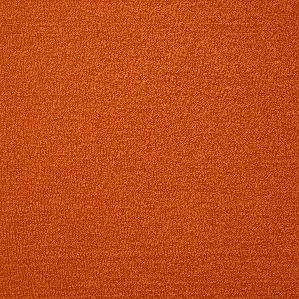 Time Polyester Knit Fabric-Deep Orange