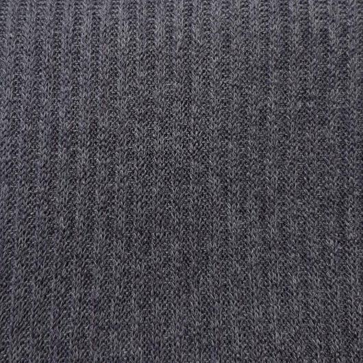 Mir 2x2 Rib Poly Span Knit Fabric-Light Grey