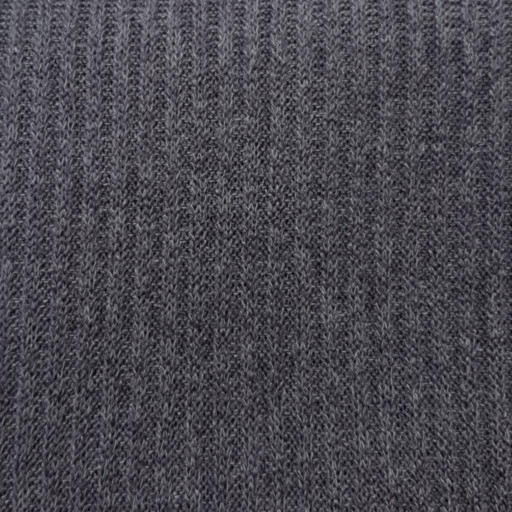 Mir 2x2 Rib Poly Span Knit Fabric-Light Grey