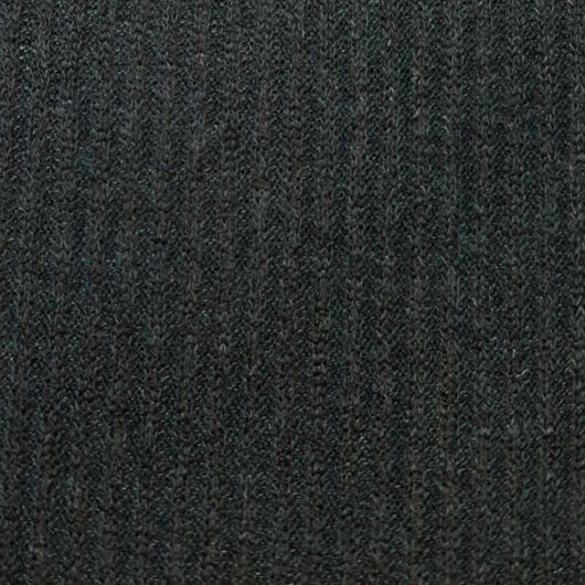 Mir 2x2 Rib Poly Span Knit Fabric-Black