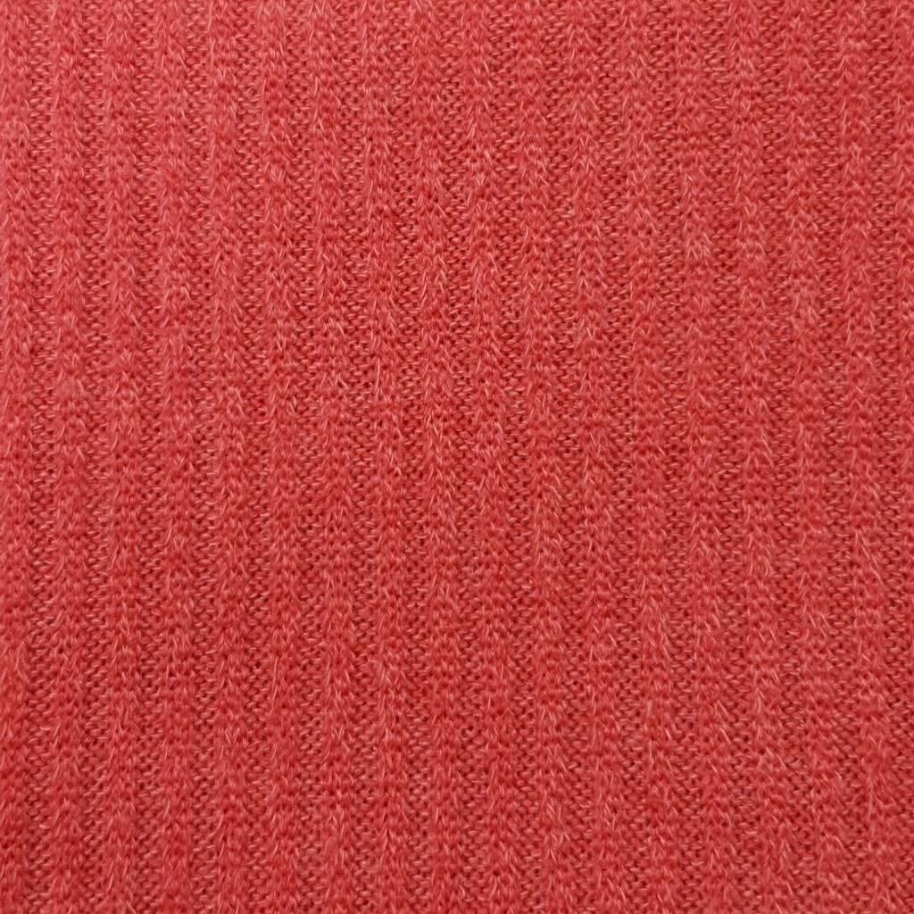 Mir 2x2 Rib Poly Span Knit Fabric - FAB 1020 - 17.Coral