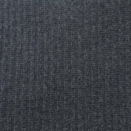 Mir 2x2 Rib Poly Span Knit Fabric-Dark Grey