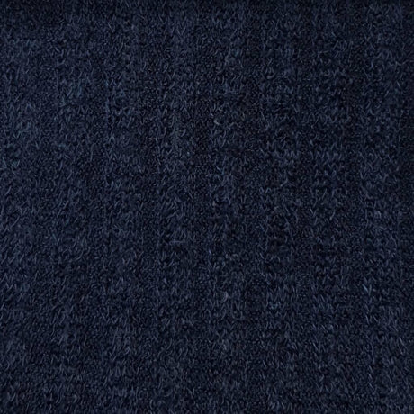 Mir 5x4 Rib Poly Span Knit Fabric-Navy