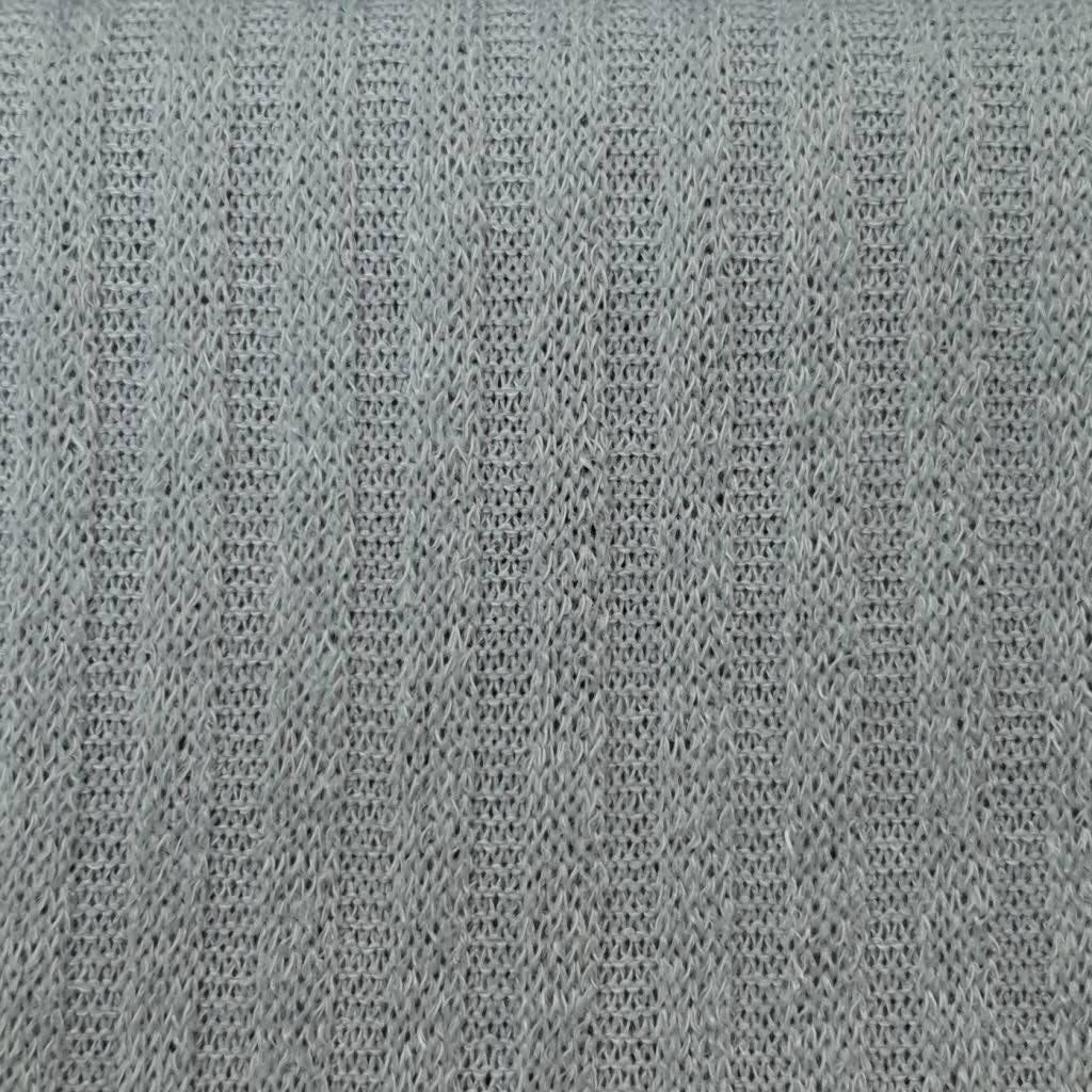 Mir 5x4 Rib Poly Span Knit Fabric-Grey