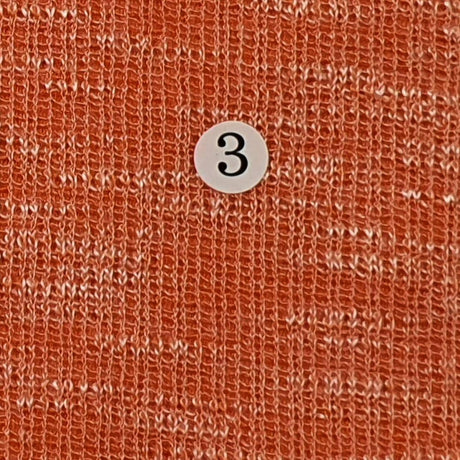 Slub T/R Knit Fabric | FAB1028 | 1.Orange, 2.Cherry, 3.Dark Orange, 4.Ivory, 5.Beige, 6.Pink, 7.Yellow, 8.Sky, 9.Blue, 10.Mint by Fabricis.com #