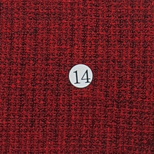 T/R Knit Fabric-Red/Black