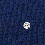 T/R Knit Fabric-Black/Royal