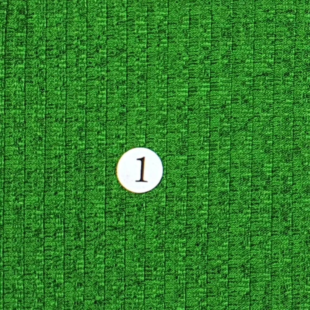 1.Dark Green-2.Olive Khaki-3.Blue Green-4.Emerald Blue-5.Blue - Rib Poly Span Knit Fabric - FAB 1030