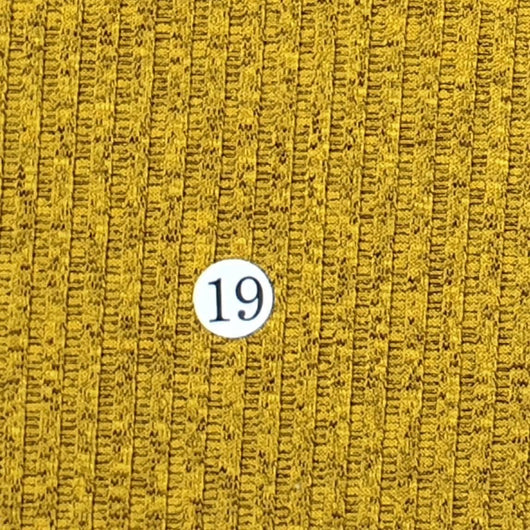Rib Poly Span Knit Fabric-Mustard