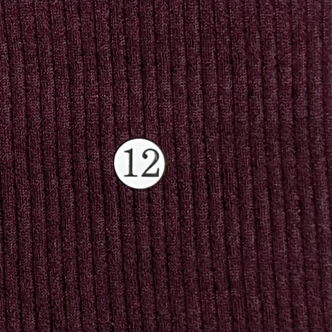 Tencel Rib Span Knit Fabric-Burgundy