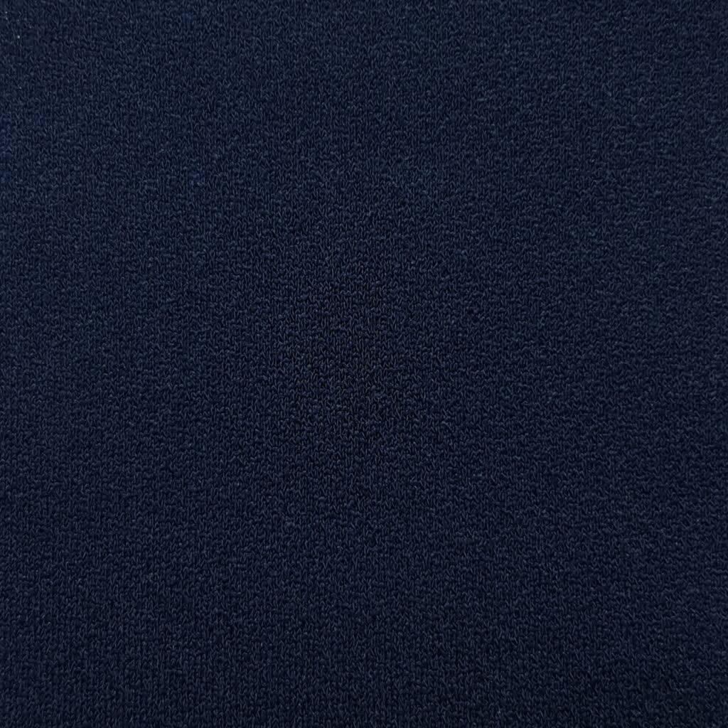 Poly Span Knit Fabric-Navy1