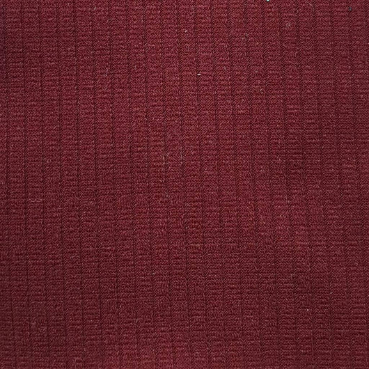 Rib Poly Span Knit Fabric-Wine