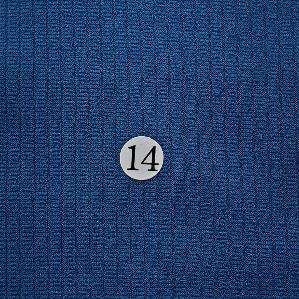 Rib Poly Span Knit Fabric-Turquorise Blue