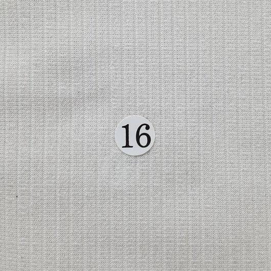 Rib Poly Span Knit Fabric-White