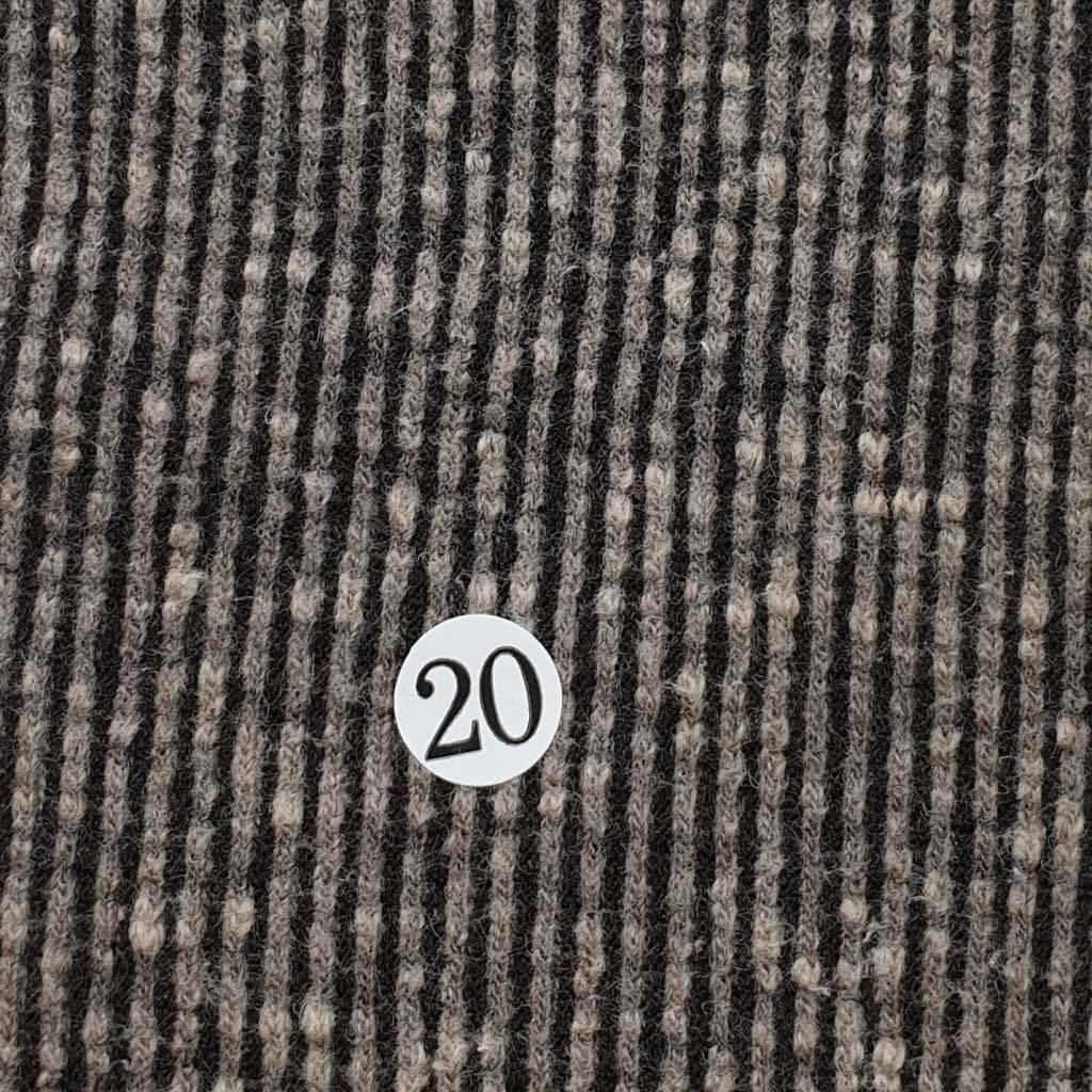 Poly Cotton Span Knit Fabric-Brown