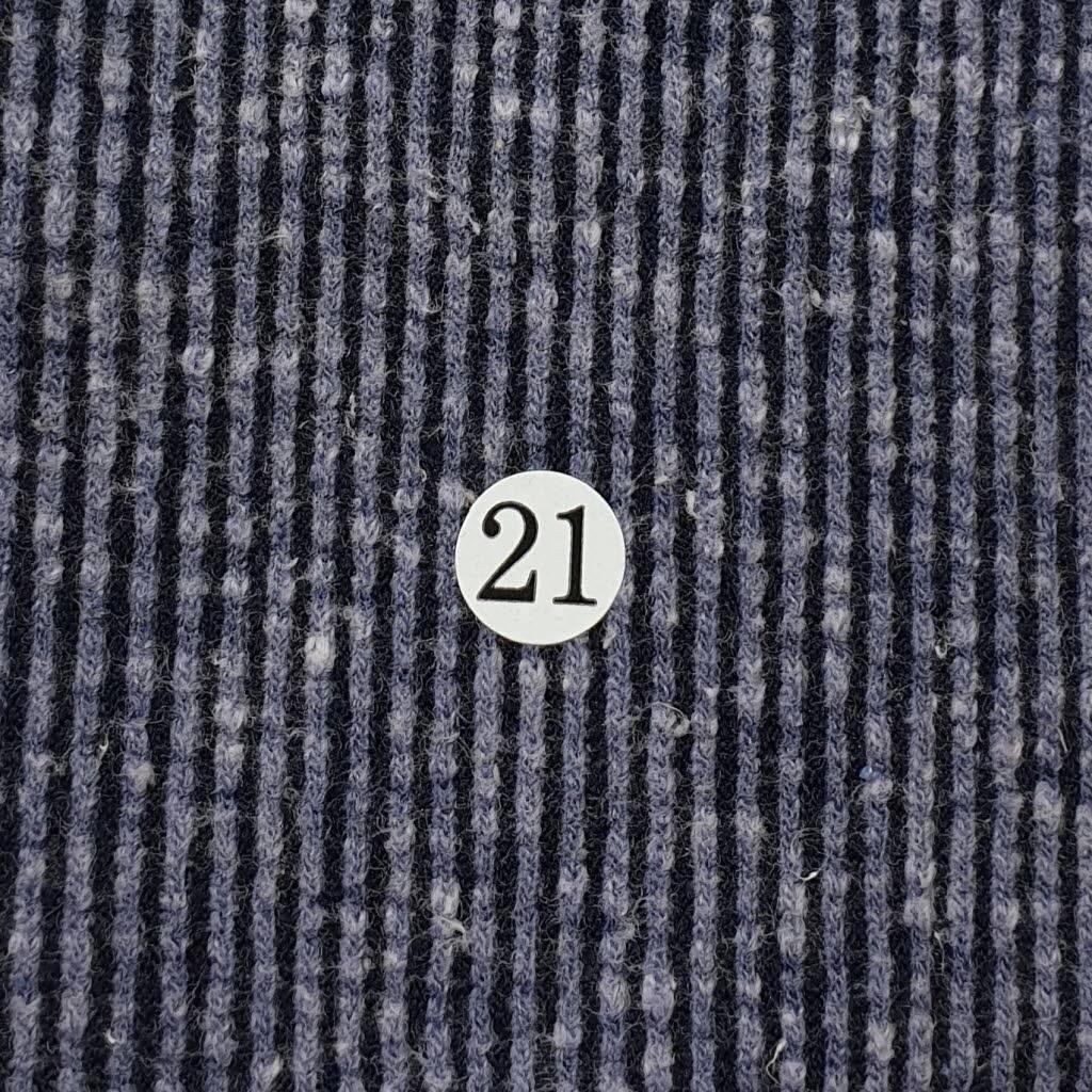 Poly Cotton Span Knit Fabric-Navy