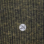 Poly Cotton Span Knit Fabric-Black Yellow