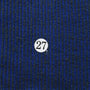 Poly Cotton Span Knit Fabric-Mellange Royal