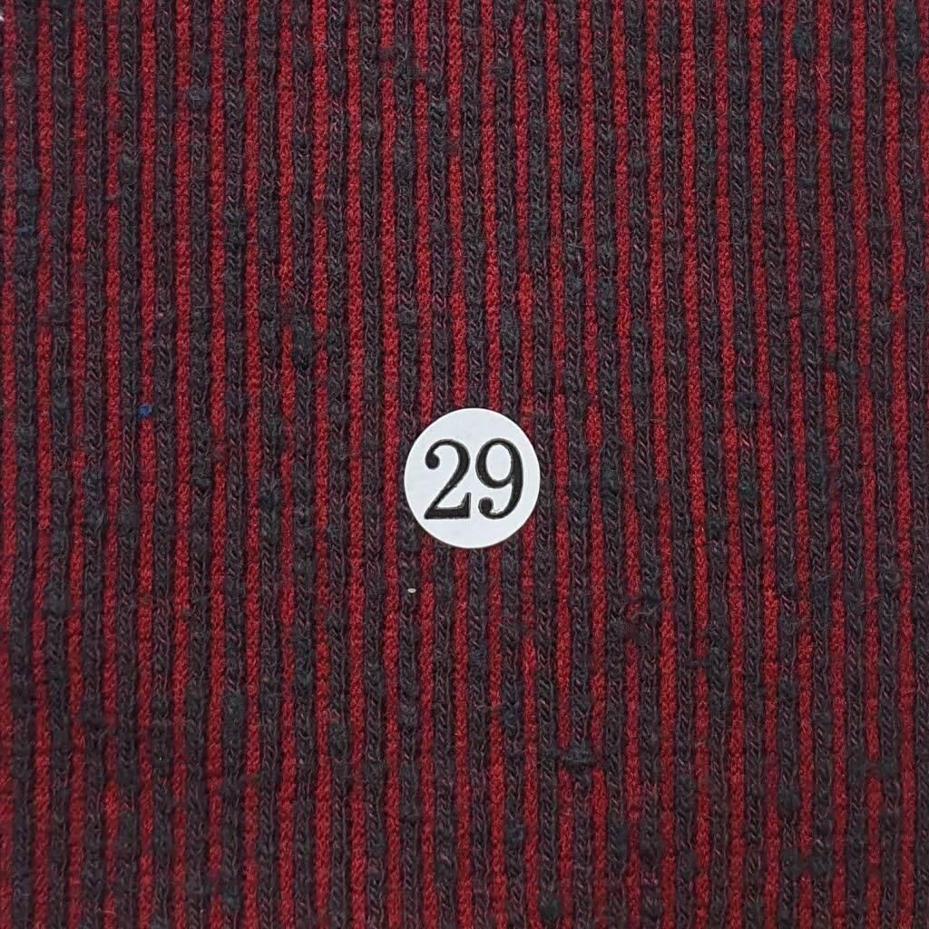 Poly Cotton Span Knit Fabric-Mellange Red