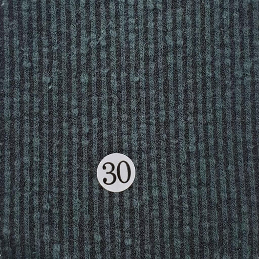 Poly Cotton Span Knit Fabric-Black Green
