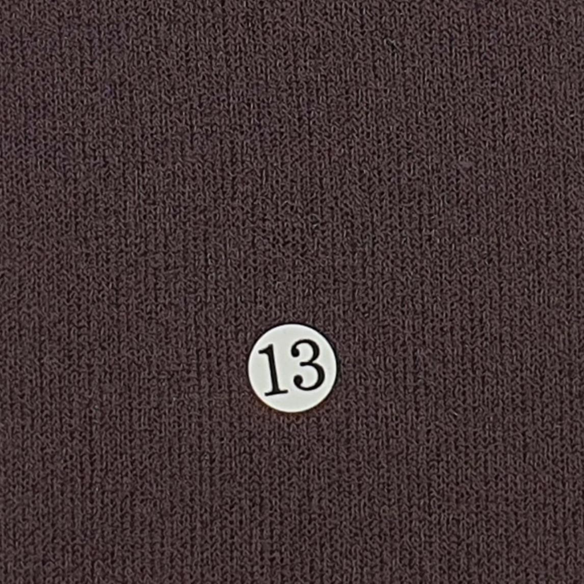 Poly Span Like Wool Touch Knit Fabric-Brown