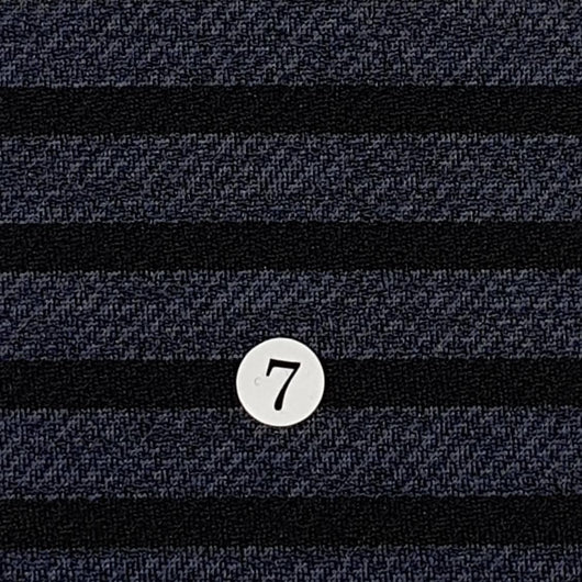 Stripe Poly Span Fabric | FAB1042 | 1.Yellow, 2.Green, 3.Red, 4.Fuchsia, 5.Grey, 6.Brown, 7.Black by Fabricis.com #