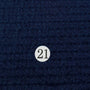 Poly Span Knit Fabric-Navy