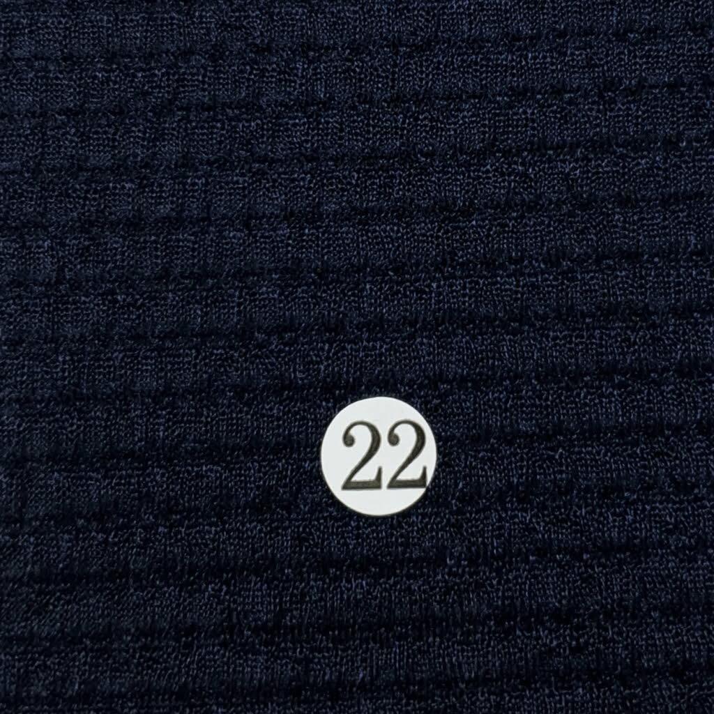 Poly Span Knit Fabric-Dark Navy