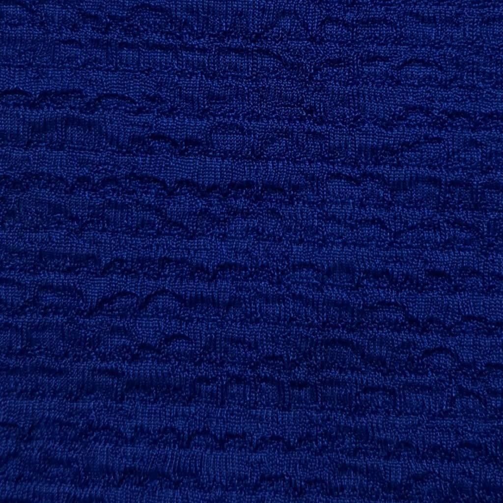 Poly Span Knit Fabric-Royal