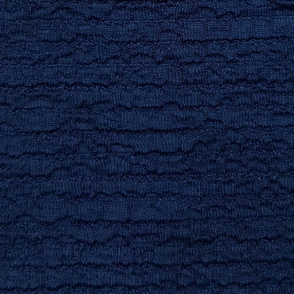 Poly Span Knit Fabric-Navy