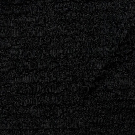 Poly Span Knit Fabric-Black