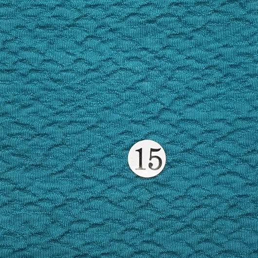 Poly Knit Fabric-Turquoise