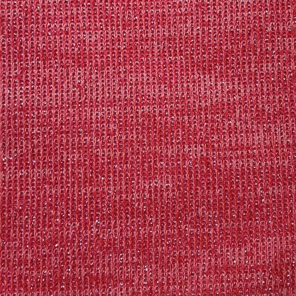 1.Red Pink-2.Red-3.Pink-4.Beige-5.Beige Grey - Poly Metallic Span Knit Fabric - FAB 1051