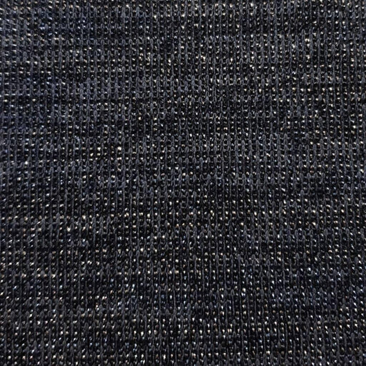 Poly Metallic Span Knit Fabric-Black Grey