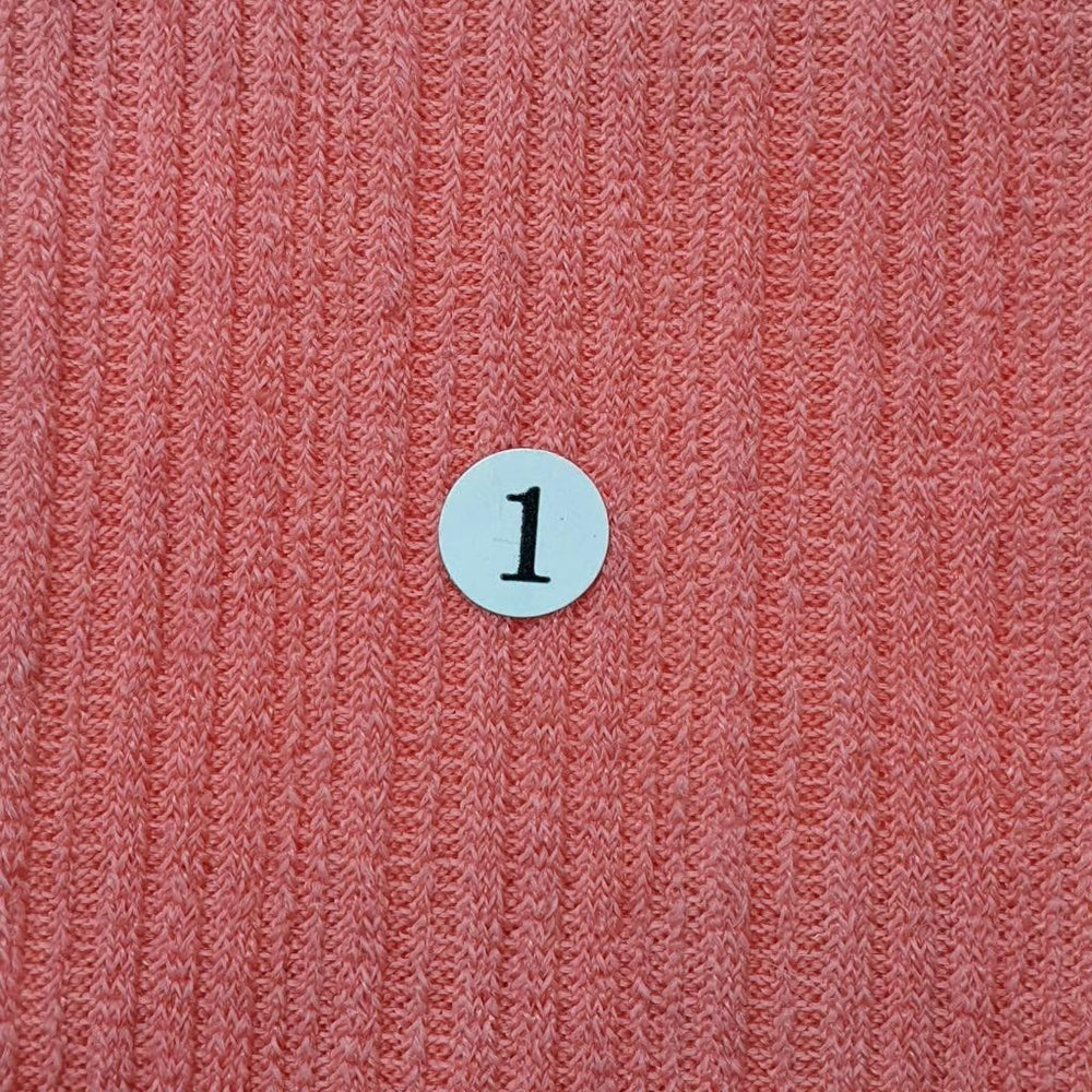 1.Orange-2.Fuchsia-3.Orange-4.Red-5.Ivory Grey - Poly Span Knit Fabric - FAB 1057