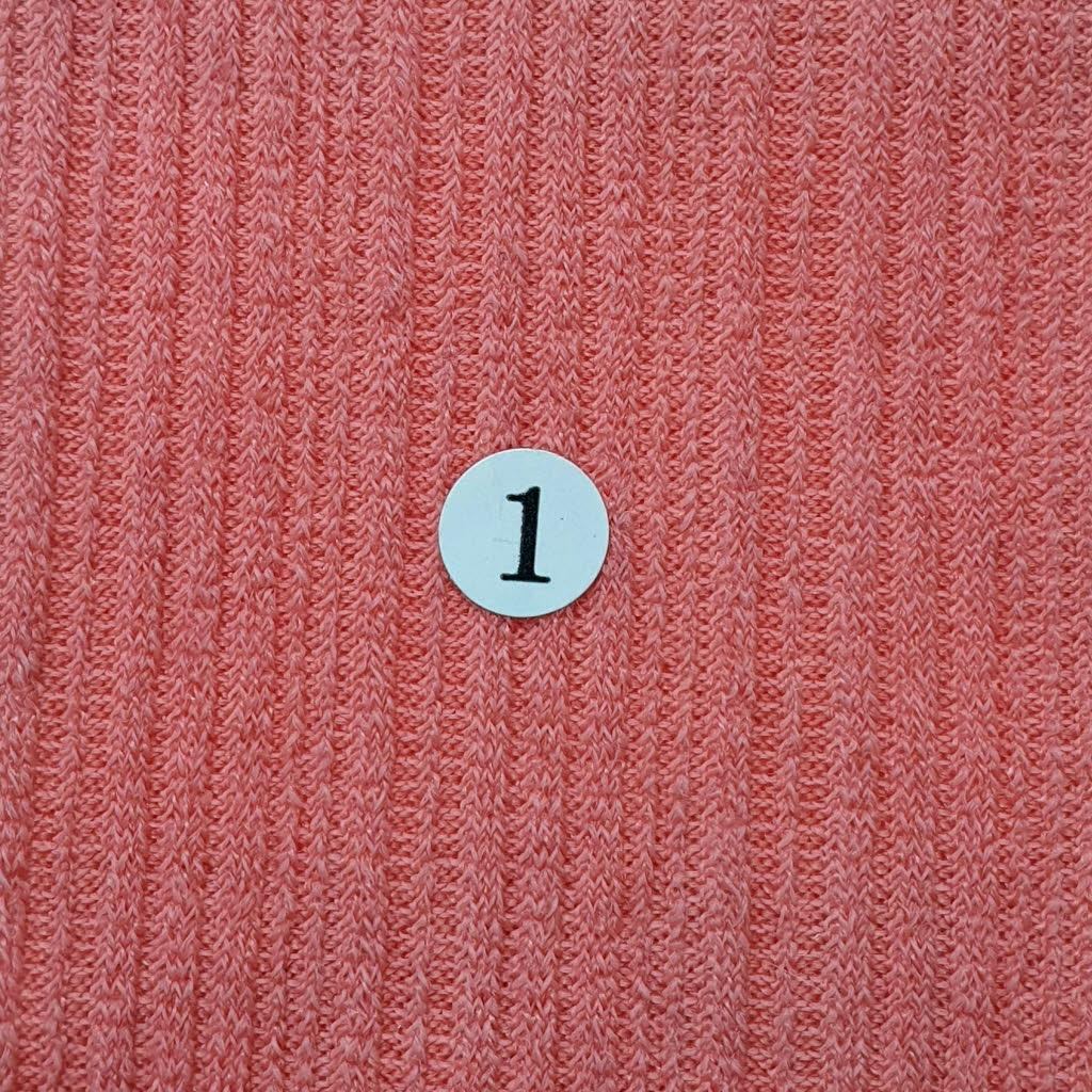 1.Orange-2.Fuchsia-3.Orange-4.Red-5.Ivory Grey - Poly Span Knit Fabric - FAB 1057