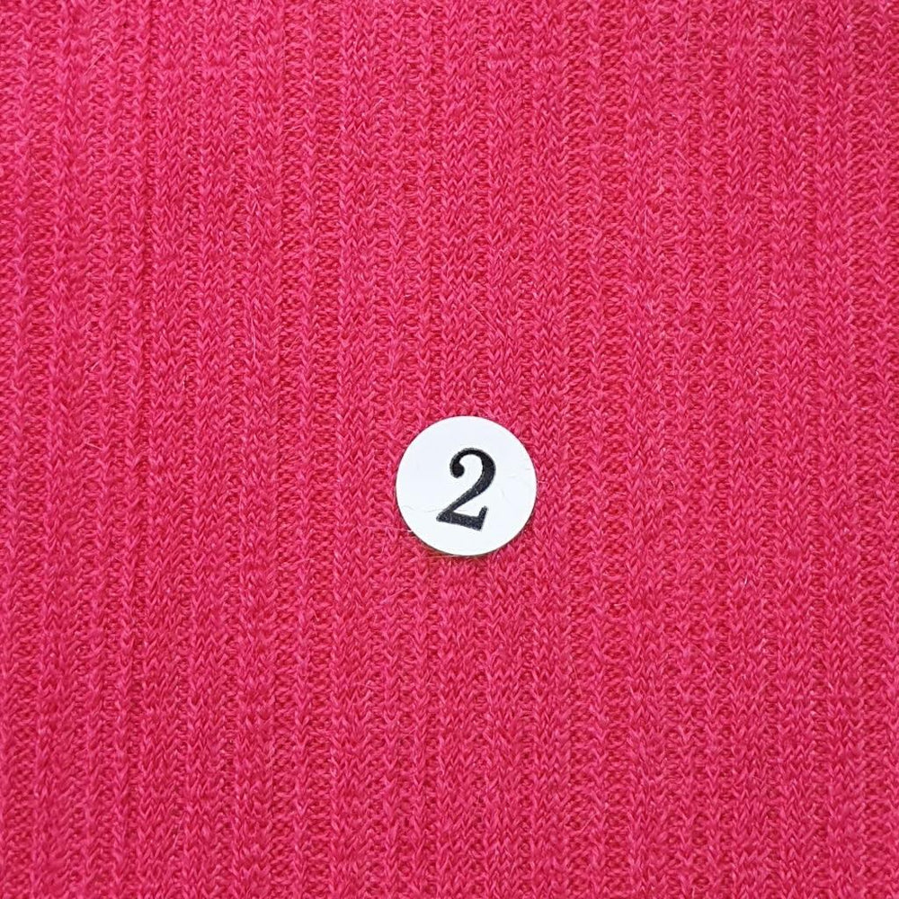 1.Orange-2.Fuchsia-3.Orange-4.Red-5.Ivory Grey - Poly Span Knit Fabric - FAB 1057