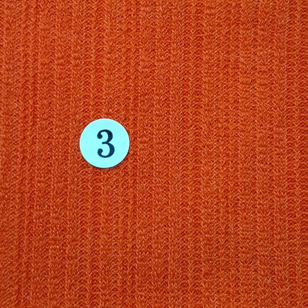 1.Orange-2.Fuchsia-3.Orange-4.Red-5.Ivory Grey - Poly Span Knit Fabric - FAB 1057