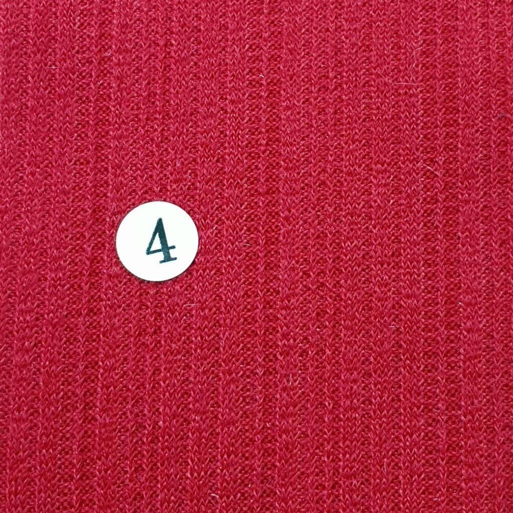 1.Orange-2.Fuchsia-3.Orange-4.Red-5.Ivory Grey - Poly Span Knit Fabric - FAB 1057