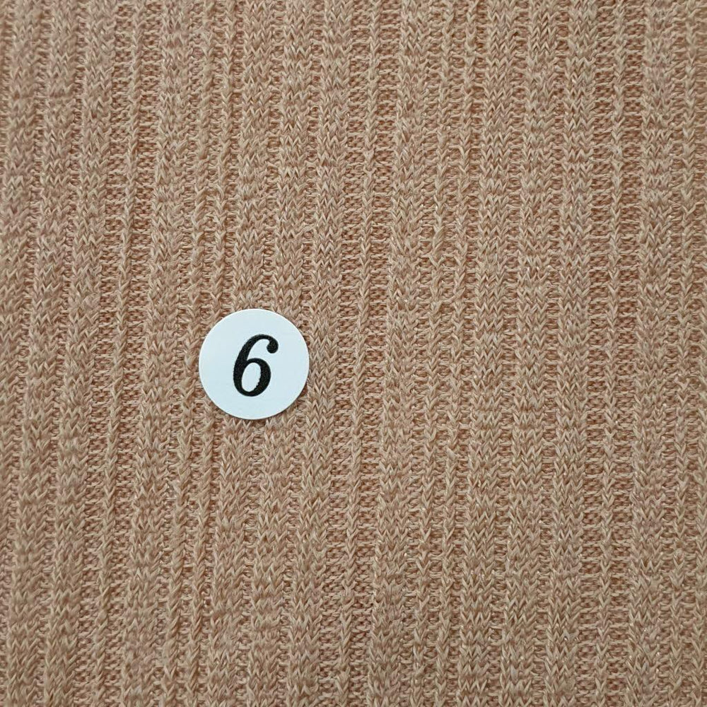 1.Orange-2.Fuchsia-3.Orange-4.Red-5.Ivory Grey - Poly Span Knit Fabric - FAB 1057