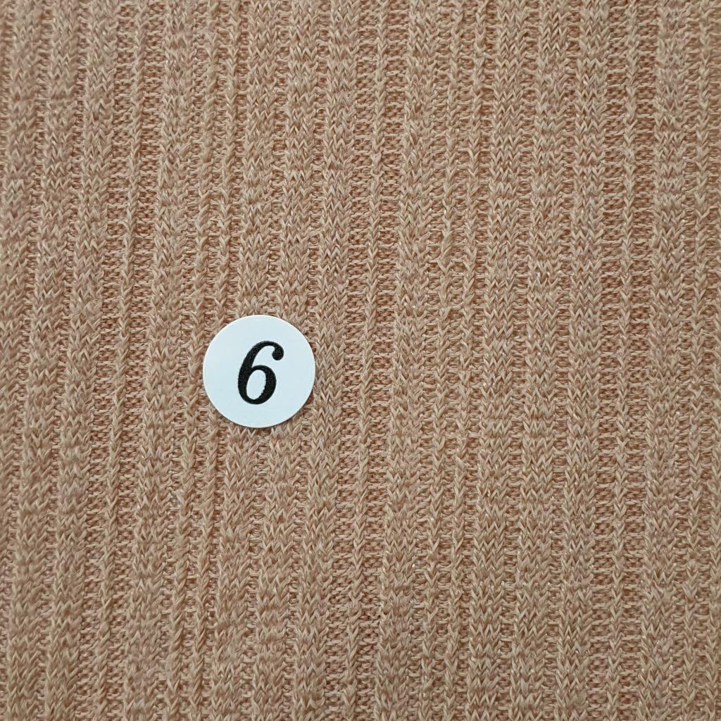 1.Orange-2.Fuchsia-3.Orange-4.Red-5.Ivory Grey - Poly Span Knit Fabric - FAB 1057