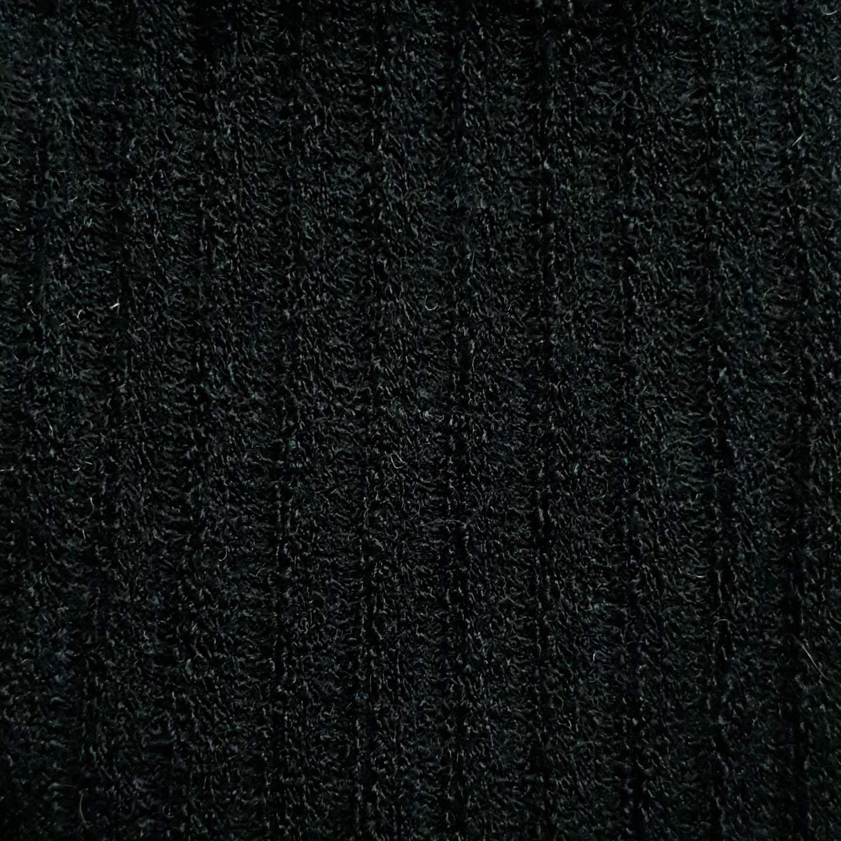 Rib Poly Rayon Fabric-Black