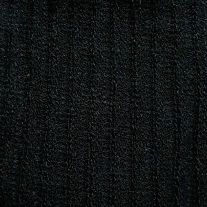 Rib Poly Rayon Fabric-Black