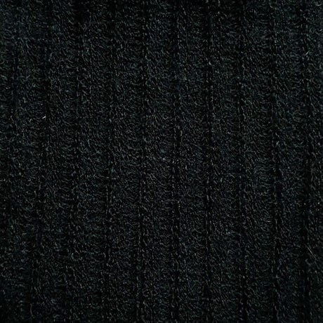 Rib Poly Rayon Fabric-Black