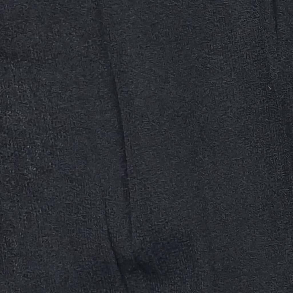 Creased Knit Fabric-Black