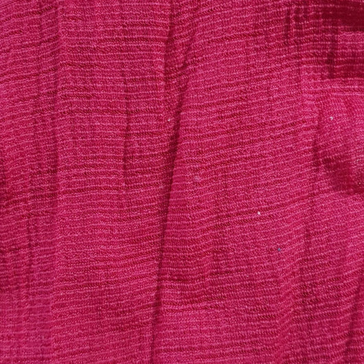 Crinkle Poly Span Fabric-Fuchsia
