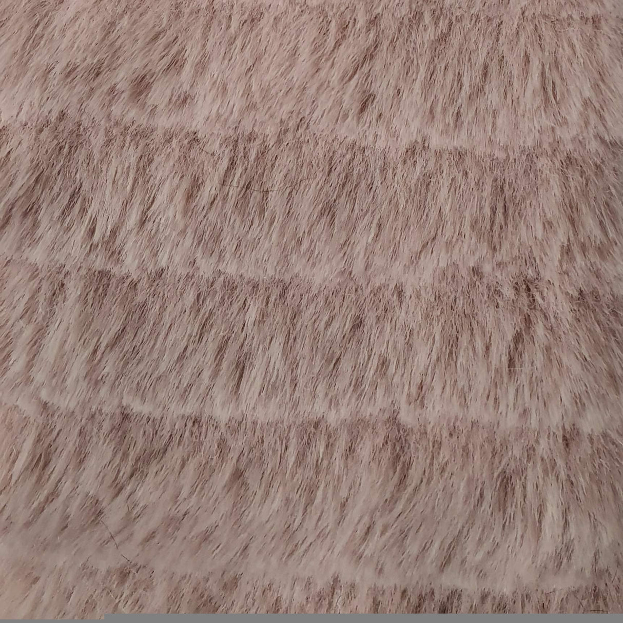 Weft Small Stripe Faux Fur Fabric | FAB1097 | 1.Ivory, 2.Beige, 3.Pink, 4.Grey, 5.Brown, 6.Charcoal, 7.Black by Fabricis.com #