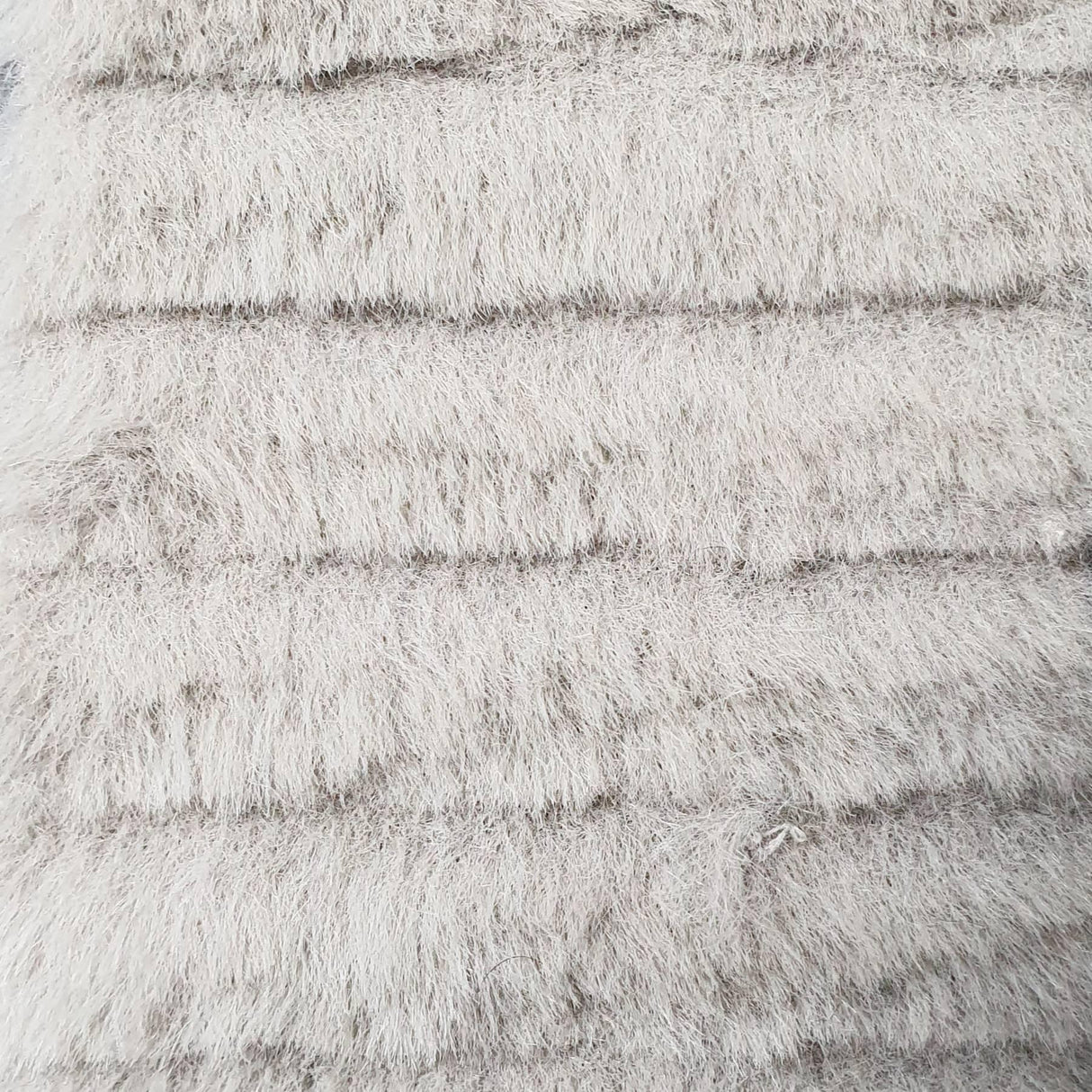 Weft Small Stripe Faux Fur Fabric | FAB1097 | 1.Ivory, 2.Beige, 3.Pink, 4.Grey, 5.Brown, 6.Charcoal, 7.Black by Fabricis.com #