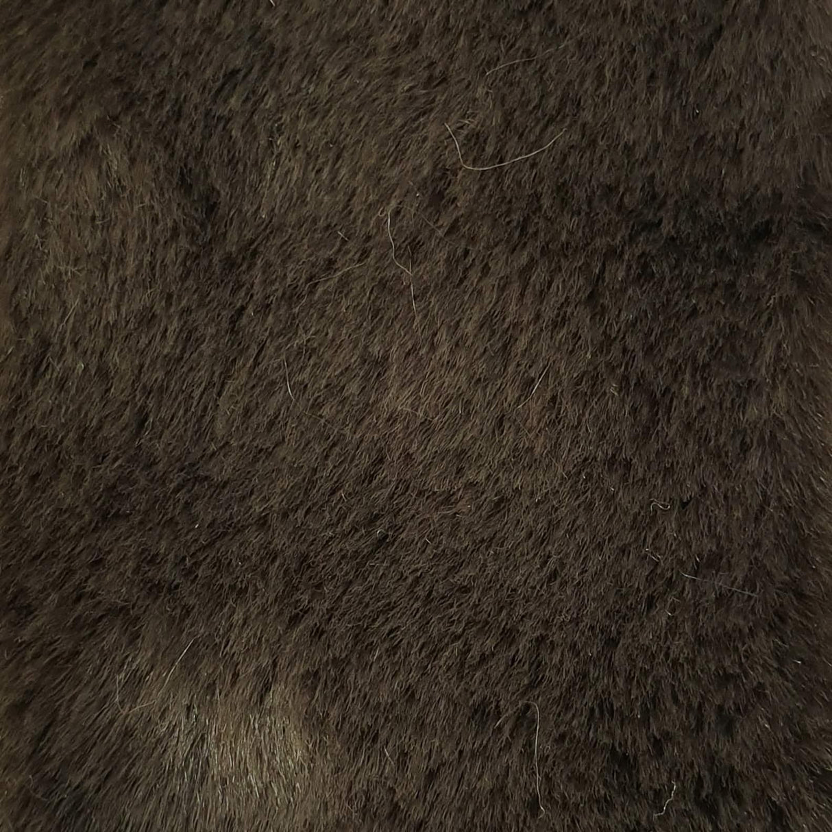 High Pile Faux Fur Fabric-Dark Brown